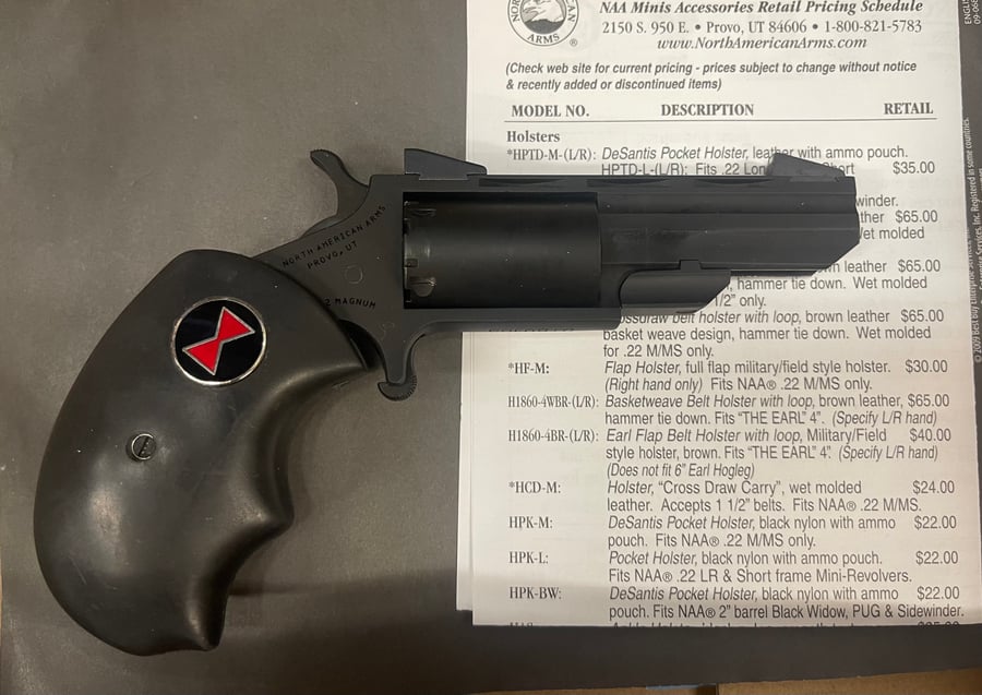 NORTH AMERICAN ARMS Black Widow - NAA-BWLA