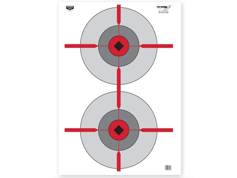 Birchwood Casey Eze-Scorer 23'x35' Double Bulls-Eye Paper Target, 1pk