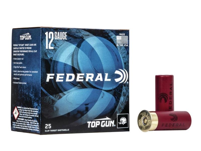 Federal Premium Top Gun Target Shells - 12GA 2 3/4' 7.5 Shot 1 1/8oz
