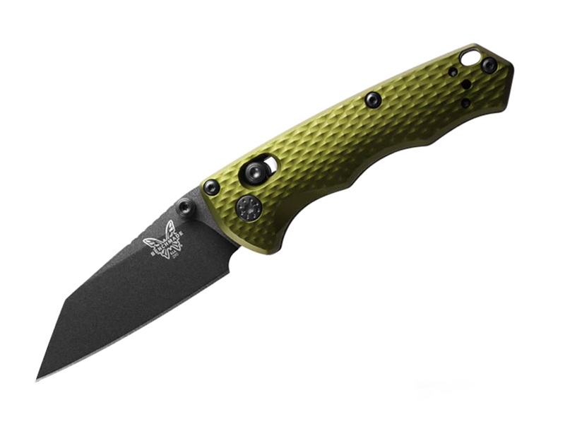 Benchmade Full Immunity 2.49' AXIS Folding Knife, Woodland Green Aluminum