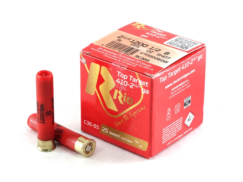 Rio Ammo Top Target 410 Gauge 2.5' 1/2 oz 8 Shot 25rd