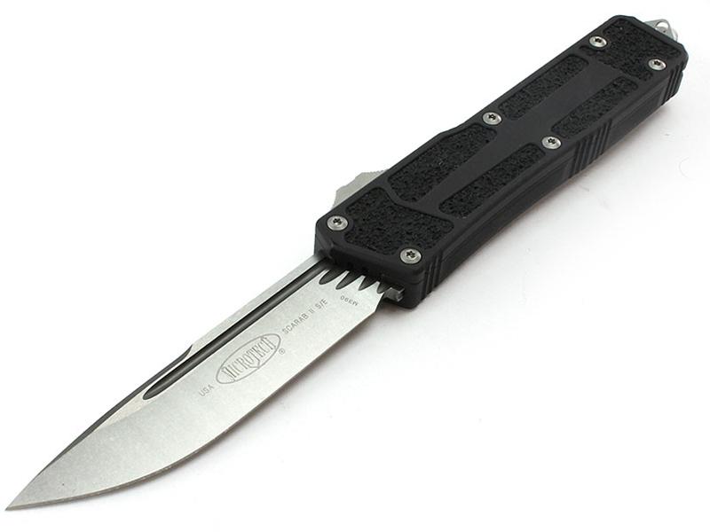 Microtech Knives Scarab II S/E OTF Black 3.9' Stonewash