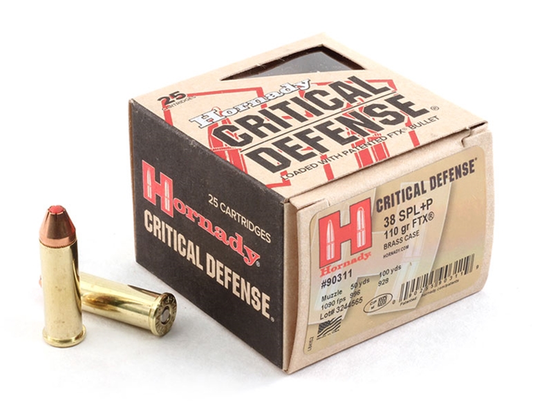 Hornady Critical Defense .38Spl +P 110gr FTX 25rd