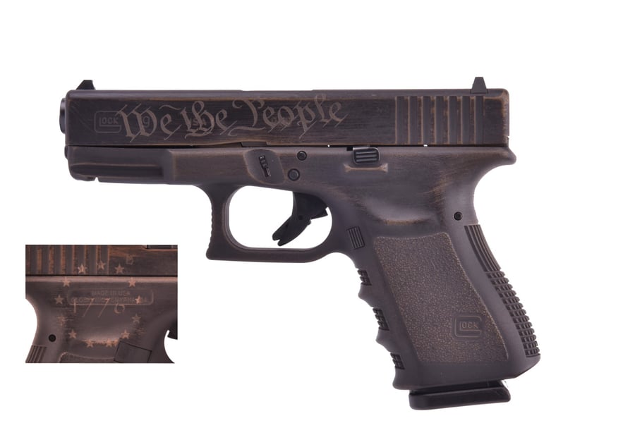 GLOCK G19 GEN 3 ("WE THE PEOPLE" CUSTOM)