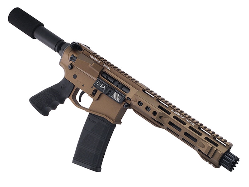 Juggernaut Tactical JT-15 SSP 5.56mm 8.5' Straight Pull Bolt Action Pistol, Burnt Bronze
