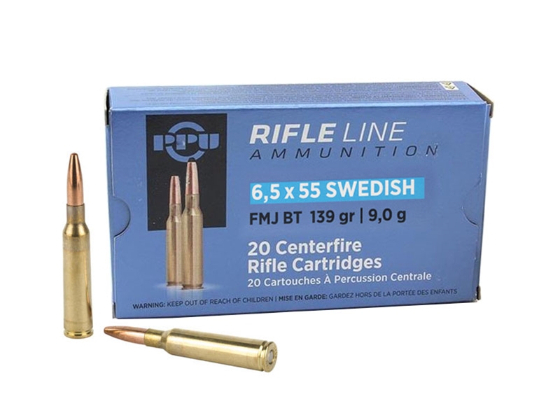 PPU 6.5x55mm Swedish 139gr FMJ 20rd