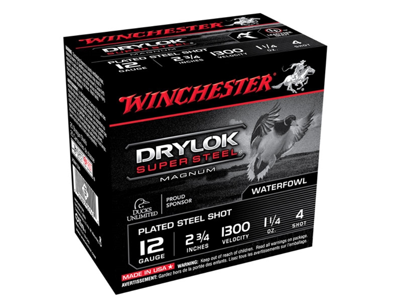 Winchester Drylok Super Steel Magnum 12GA 2.75' 1 1/4 oz 4 Shot 25rd