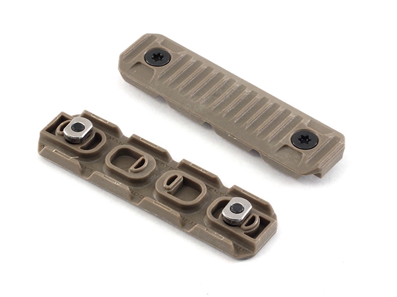 Strike Industries MLOK Cable Management Rail Cover 2pk - Long FDE