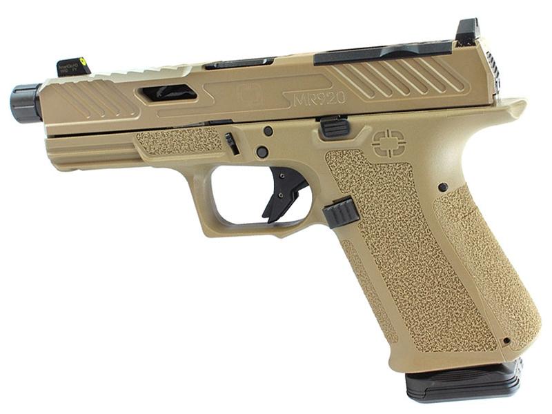 Shadow Systems MR920 Elite 9mm Pistol FDE, Black Barrel, Optic Ready TB