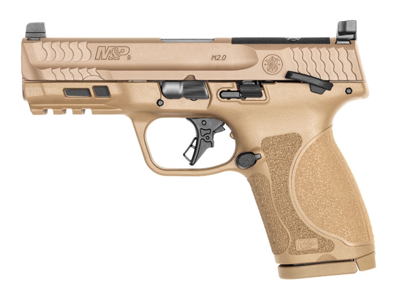 Smith & Wesson M&P9 M2.0 Compact Optics Ready 4' Thumb Safety 15rd FDE