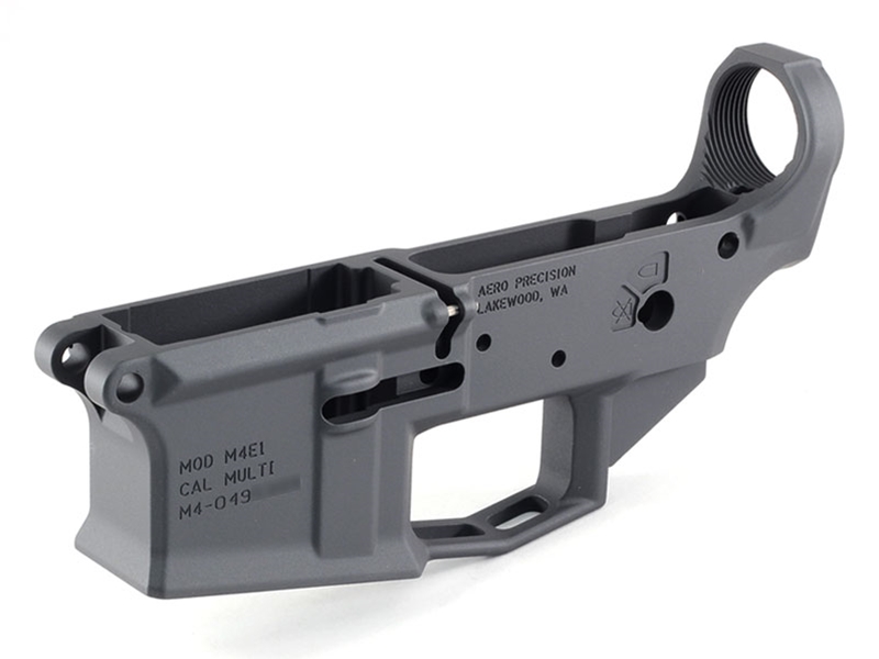 Aero Precision M4E1 Stripped Lower Receiver, Sniper Grey Cerakote
