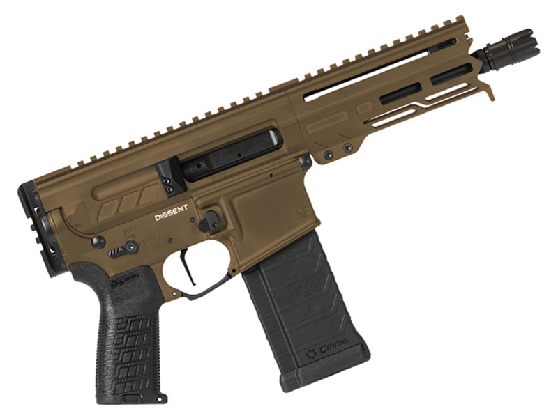 CMMG Dissent Mk4 5.7x28mm 6.5' Pistol, Midnight Bronze