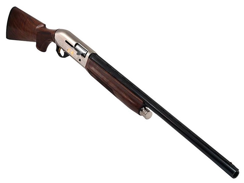 Benelli Montefeltro 12GA 28' 4+1 Silver AA-Grade Satin Walnut, Nickel