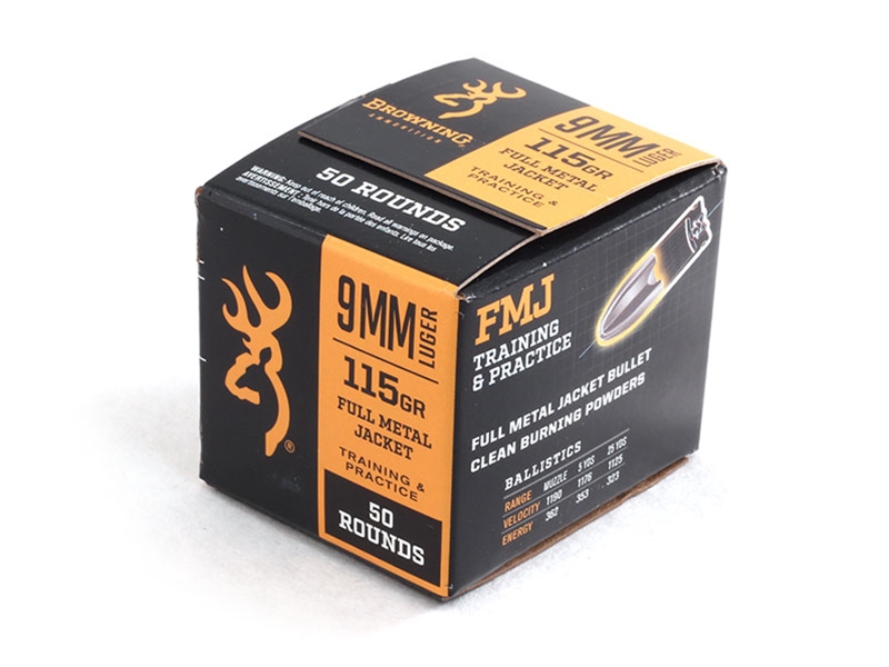 Browning 9mm 115gr FMJ 50rd