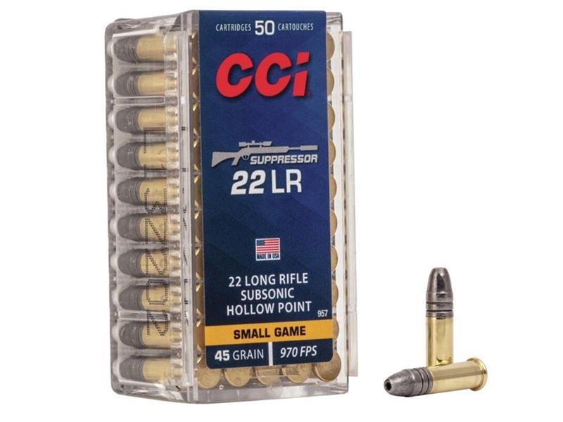 Federal/CCI Suppressor .22LR 45gr Lead HP 50rd