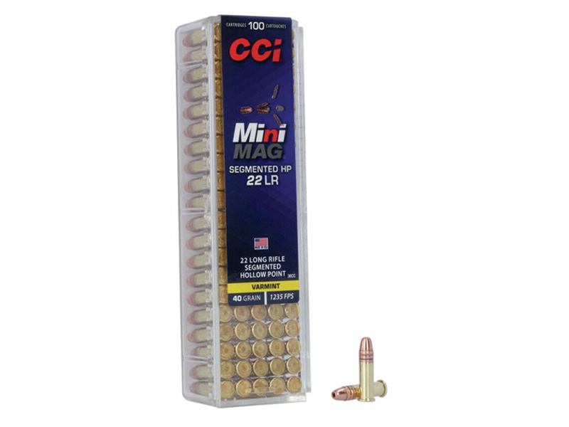 Federal CCI 22LR Mini Mag 40gr Segmented HP 100rd