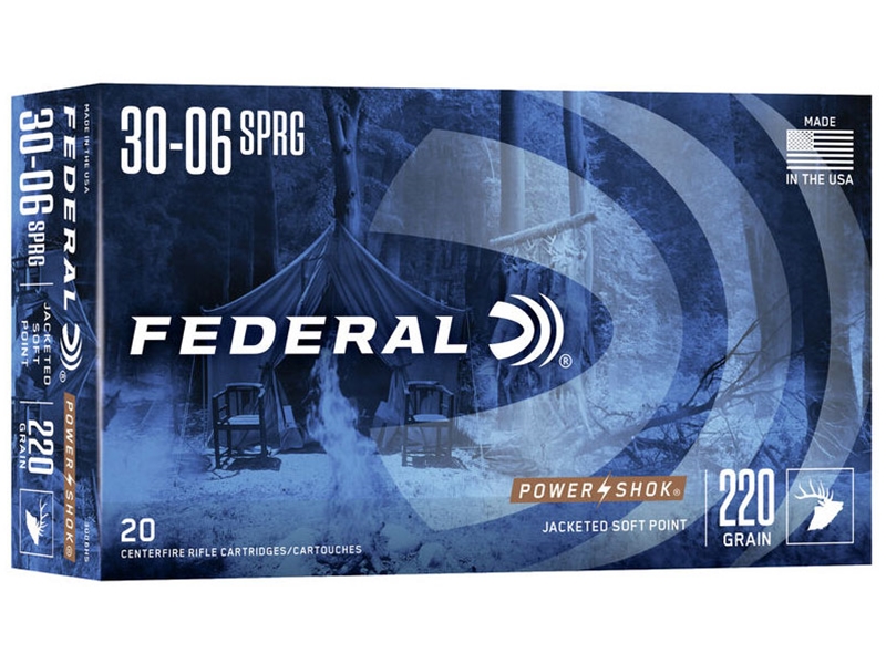 Federal Power-Shok 30-06 Springfield 220gr JSP 20rd