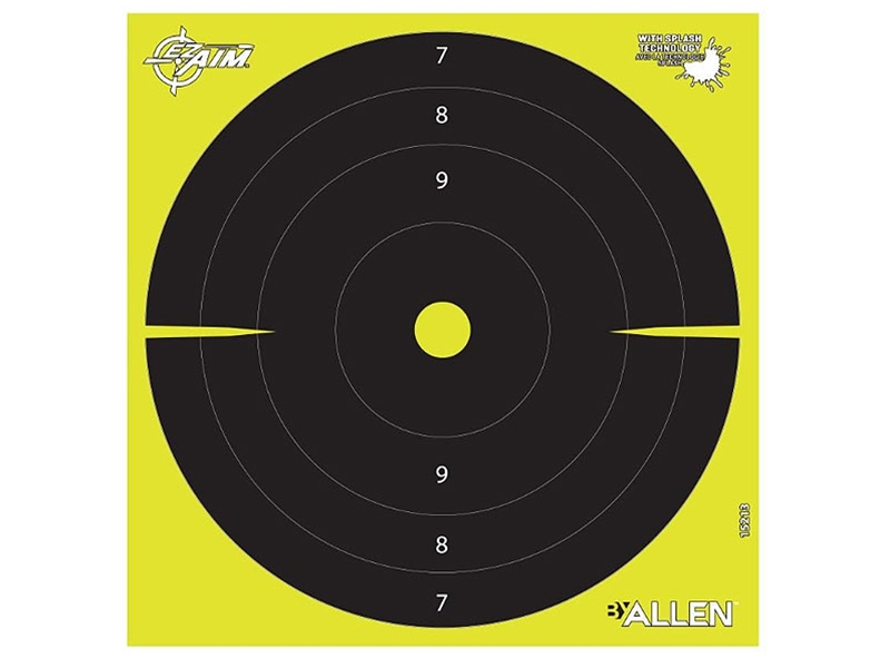 Allen EZ Aim 8x8 Non Adhesive Splash Bullseye Target, 25 Pack