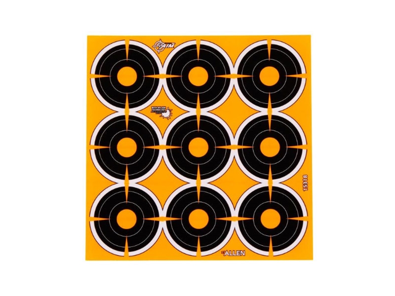 Allen EZ Aim Adhesive Splash 2in Bullseye, 108 Piece