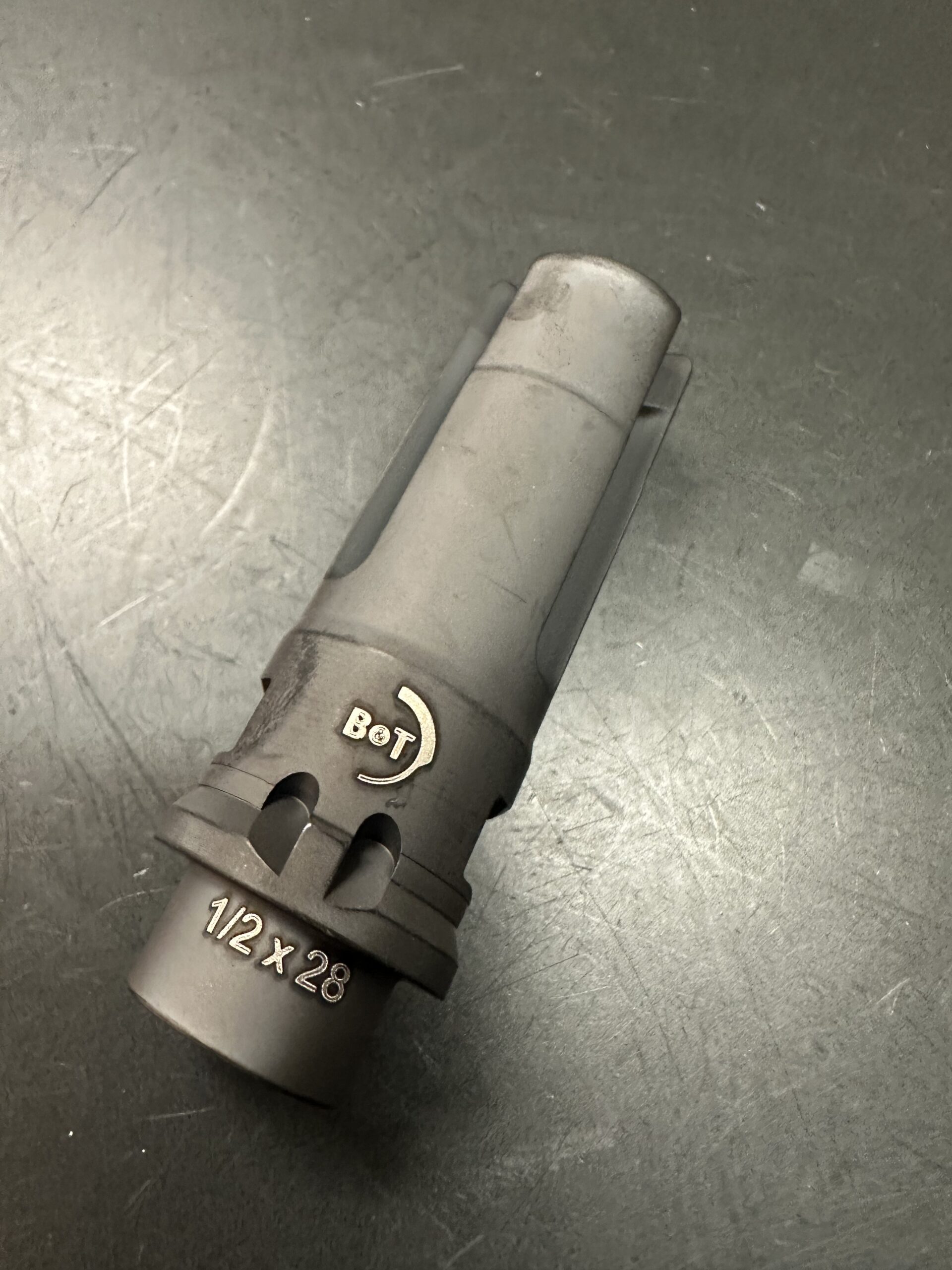 B&T 5.56 1/2X28 Open Tine, 3 Prong, Flash Hider Surefire QD Attach Pattern BT-Assault-3P