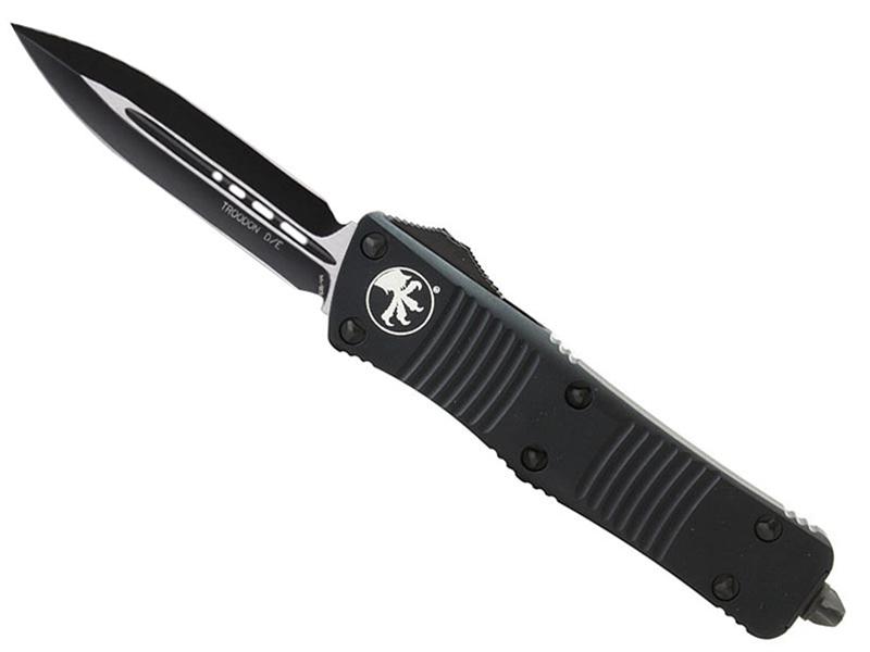 Microtech Knives Troodon Tactical D/E Black 3' Black Blade