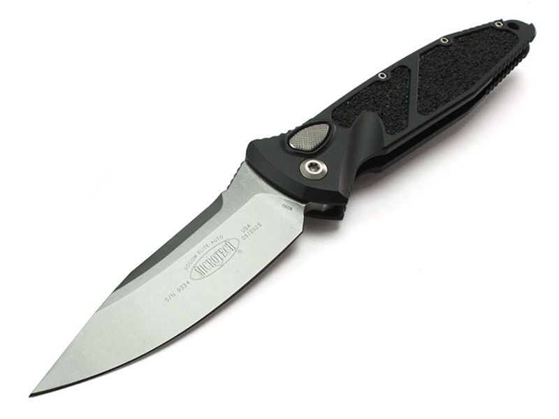 Microtech Knives Socom Elite Auto 4.05' S/E Stonewashed, Black
