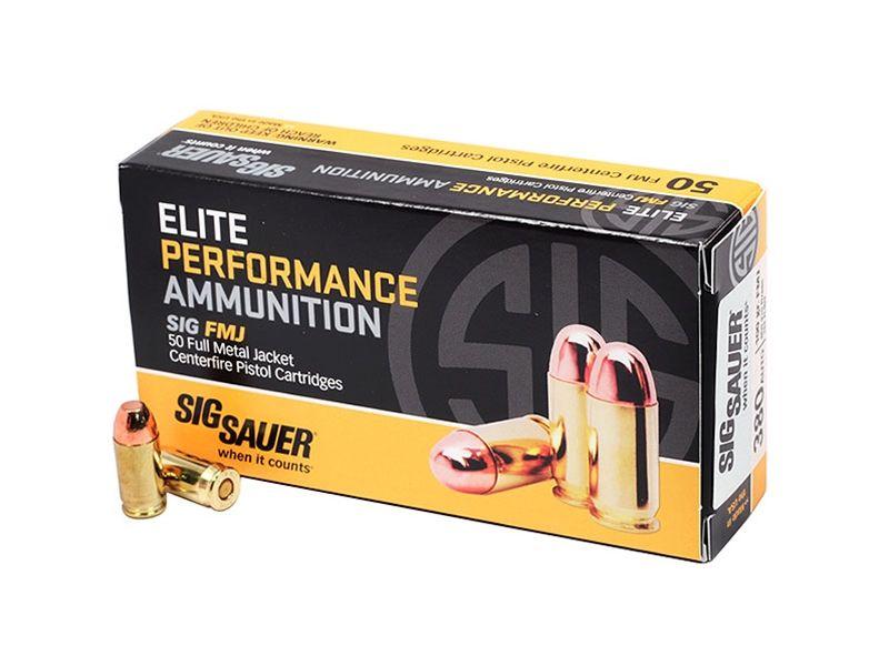 Sig Sauer Elite Ball .380ACP 100gr FMJ 50rd