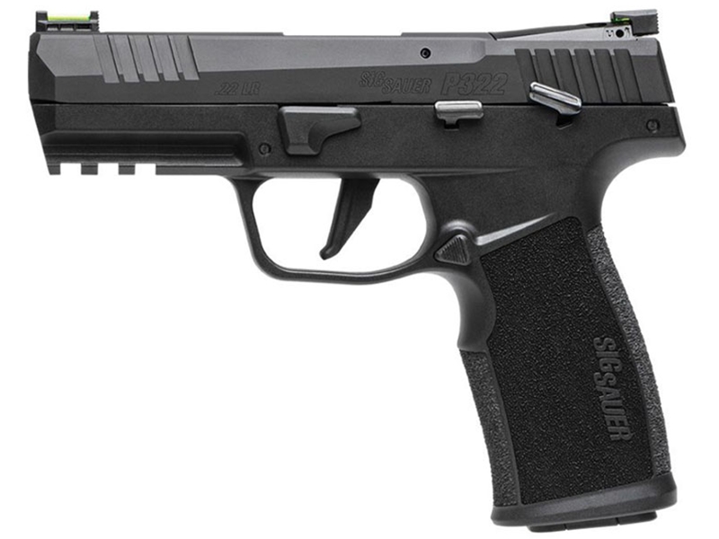 Sig Sauer P322 .22LR Pistol, Black TB