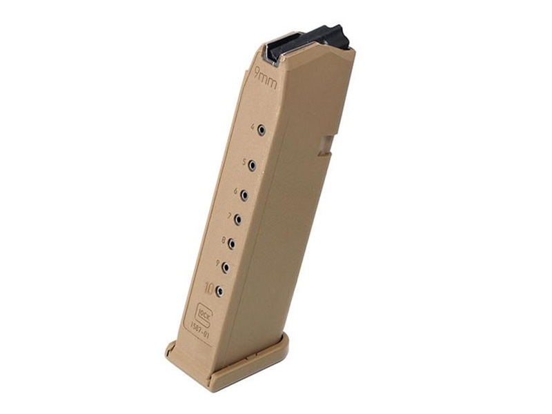 Glock 17/19X 10rd Magazine, Coyote Tan