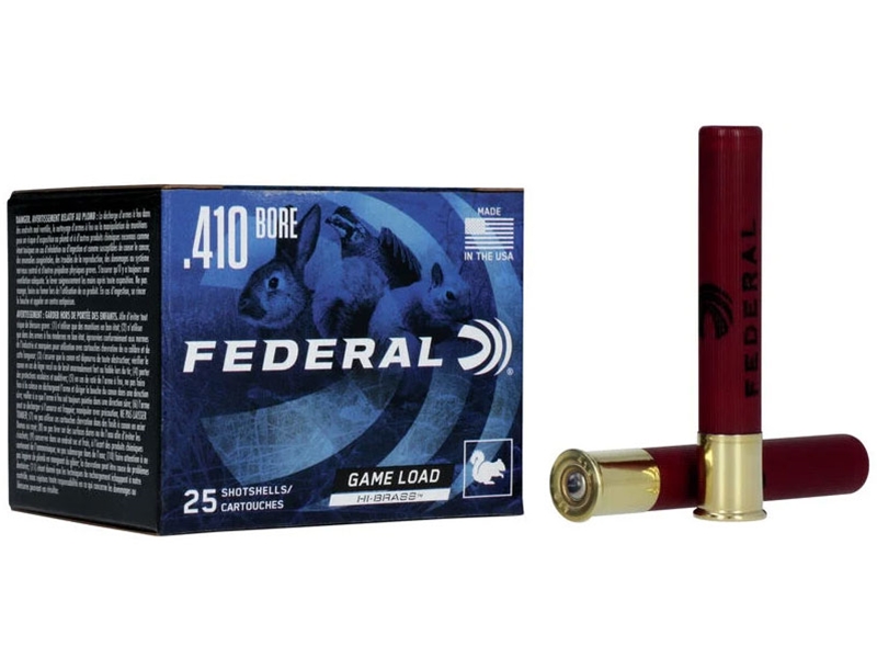 Federal Game Load Upland Hi-Brass 410 Bore 3' 11/16 oz 7.5 Shot 25rd