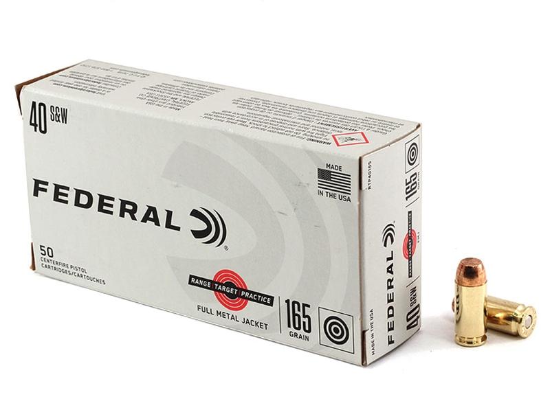 Federal Range Target Practice .40SW 165gr FMJ 50rd