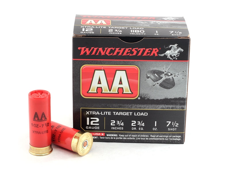 Winchester AA Xtra-Lite Target Load 12GA 2.75' 1 oz 7 1/2 Shot 25rd