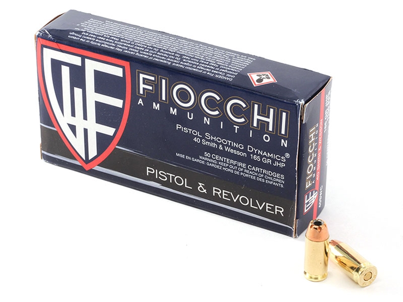 Fiocchi Defense Dynamics .40S&W 165gr JHP 50rd