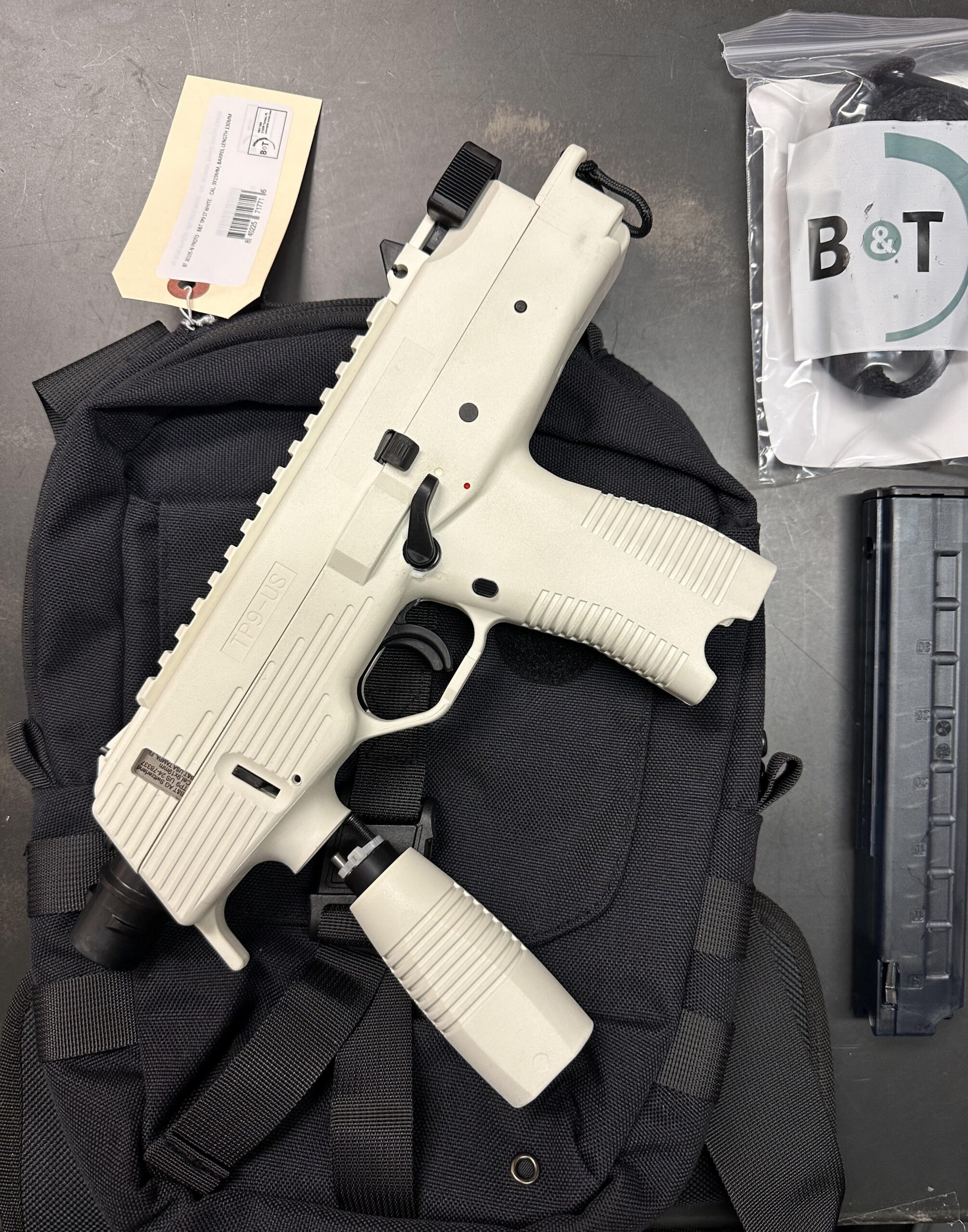 B&T TP9 Stormtrooper White PROTOTYPE Pistol Stark White