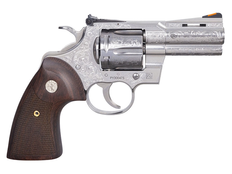 Colt Python .357Mag 3' 6rd Revolver, Engraved Stainless