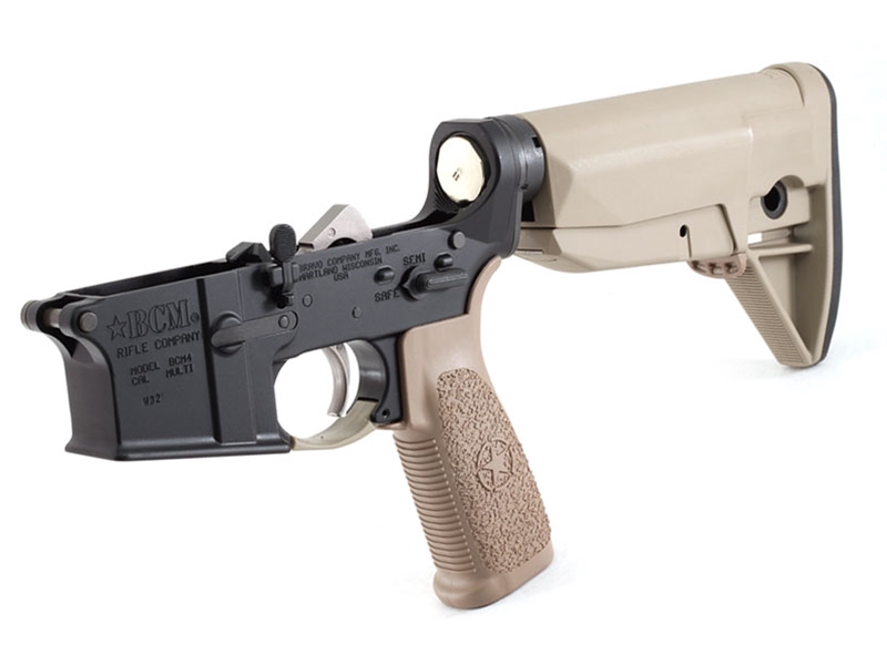 BCM BCM4 Complete Lower w/ Mod 0 Stock, FDE