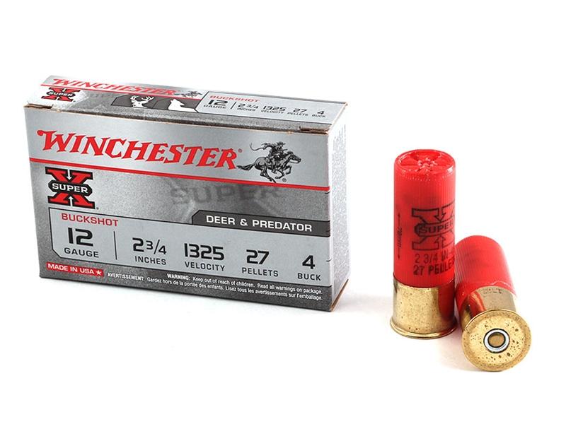 Winchester Super-X 12GA 2.75' #4 Buck 5rd