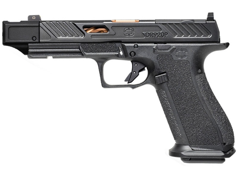 Shadow Systems DR920P Elite 9mm Pistol Black, Comp Bronze Barrel