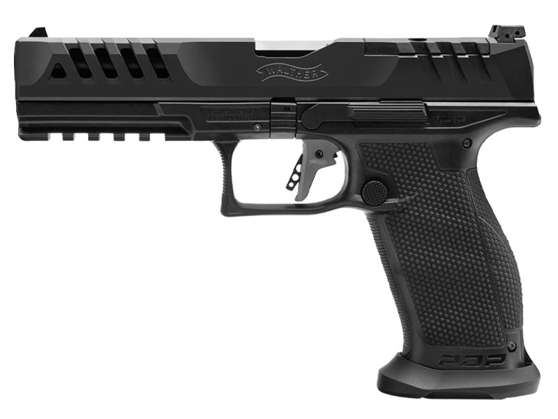 Walther PDP Match 9mm 5' 18rd Pistol, Black