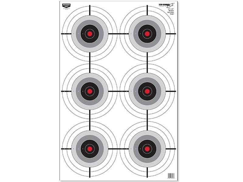 Birchwood Casey Eze-Scorer 23'x35' Multiple Bulls-Eye Paper Target, 1pk