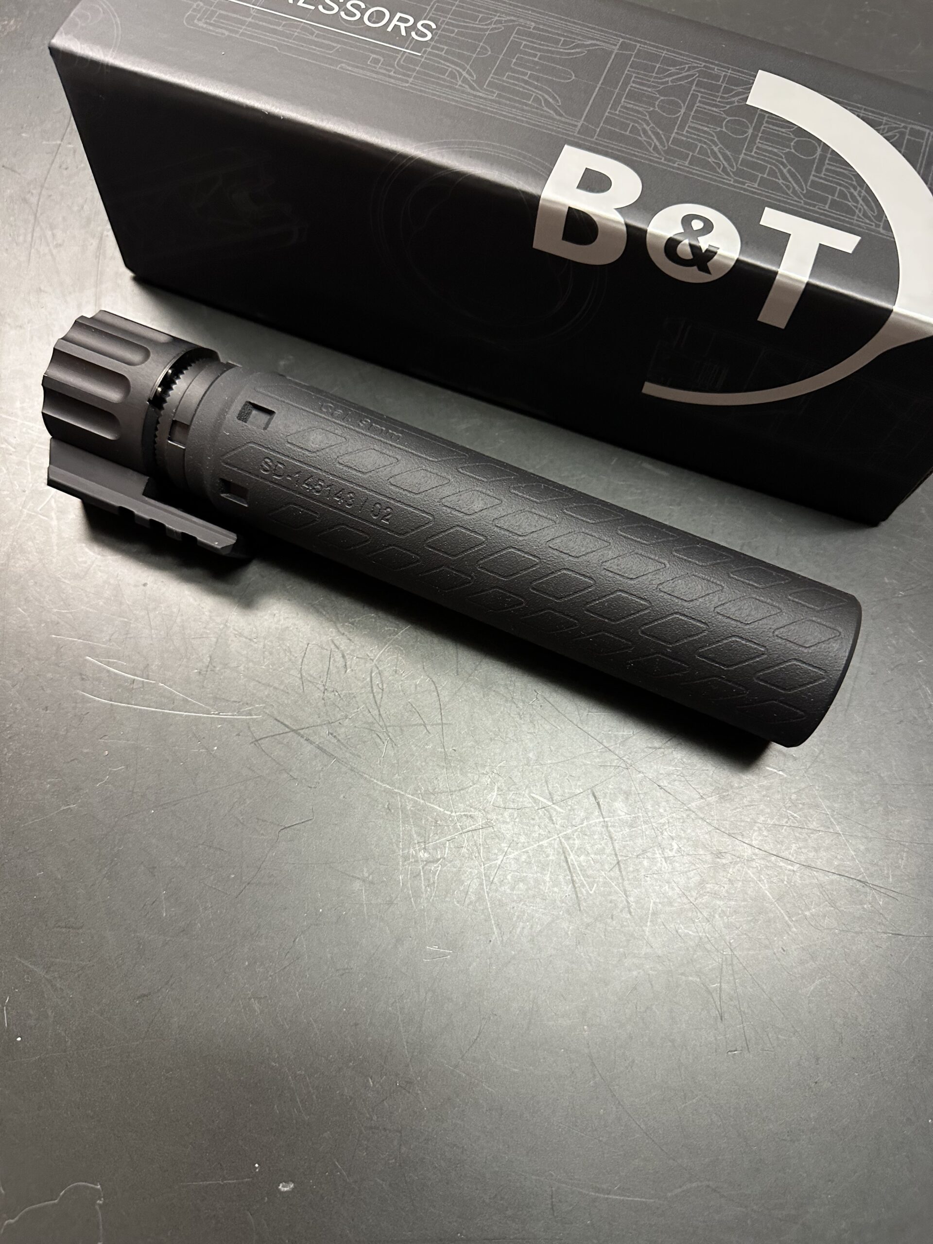 B&T MP9 / TP9 RBS Print-X Titanium Suppressor in Black – SD-TP9/MP9-BLK