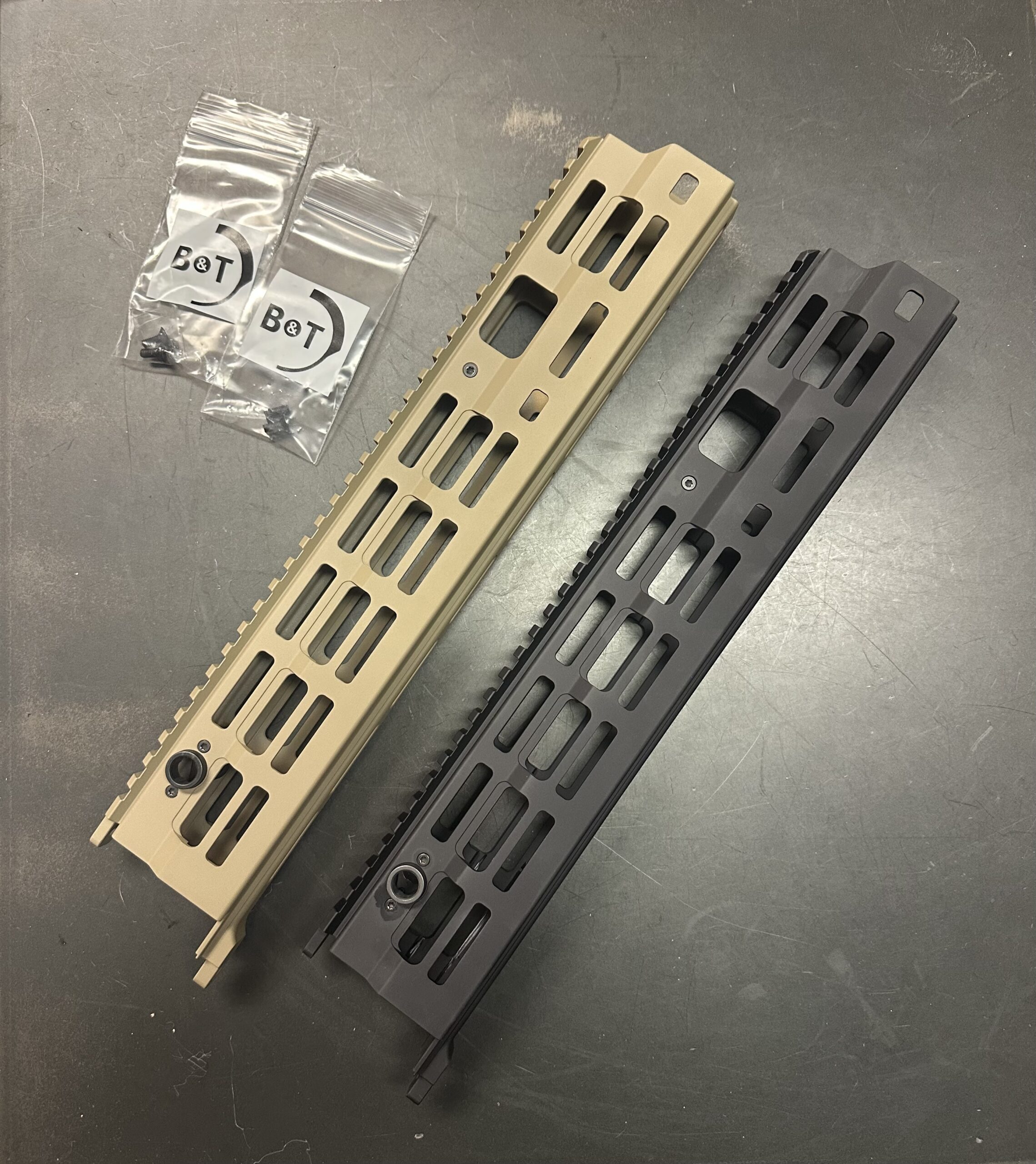 B&T SWISS OEM APC223 PRO 16” (420mm) Tan Full Length extended handguard