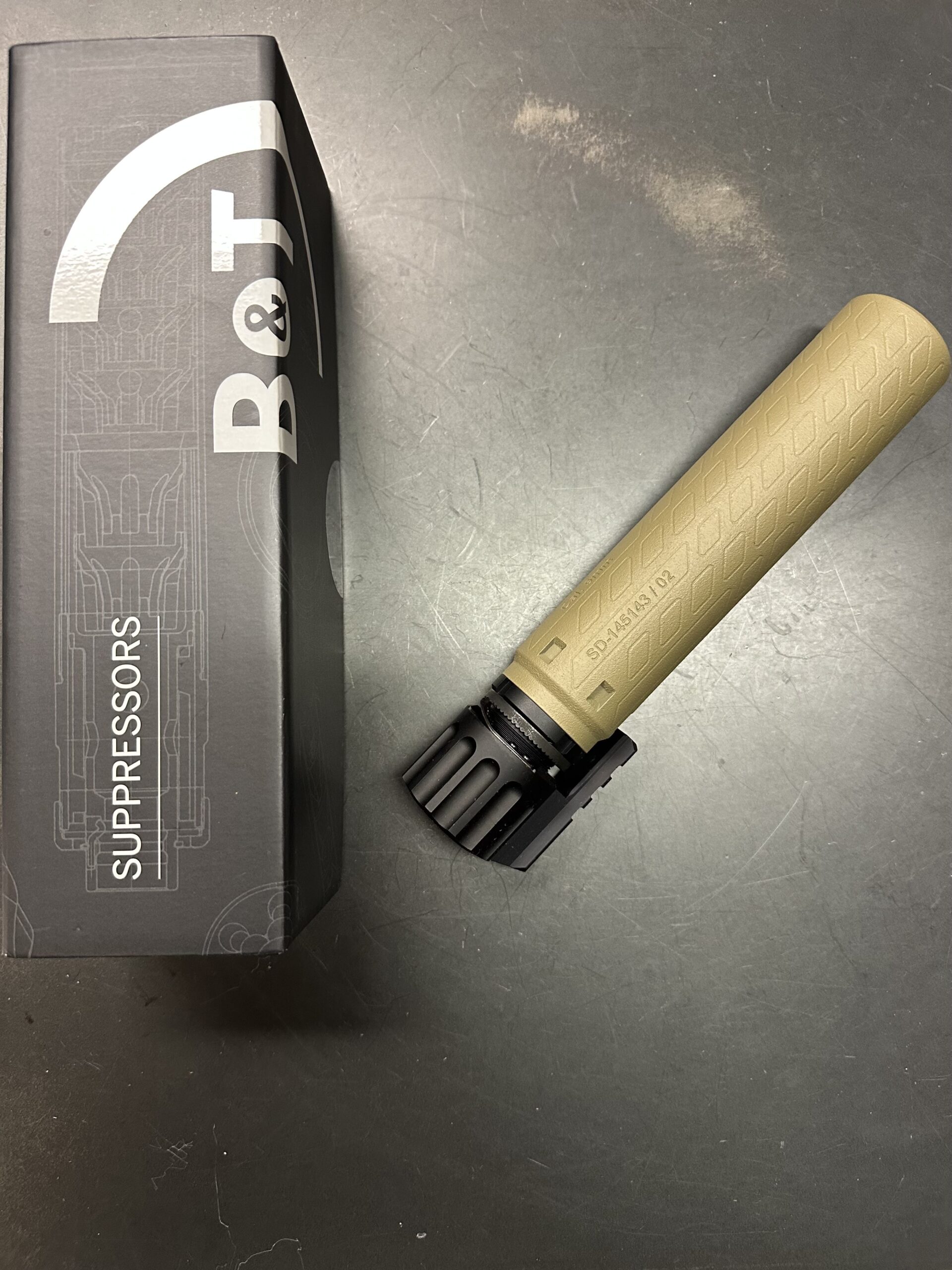 B&T MP9 / TP9 RBS Print-X Titanium Suppressor in Coyote Tan – SD-TP9/MP9-CT