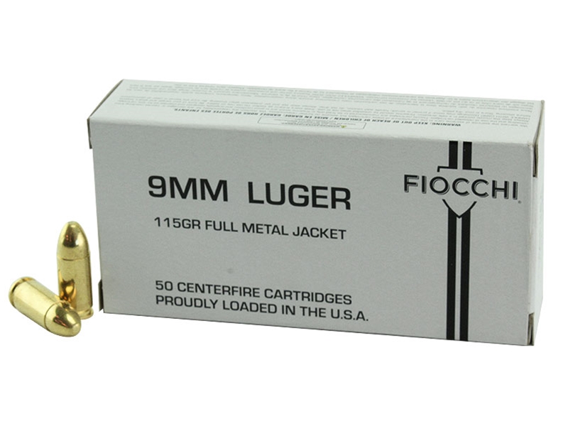 Fiocchi White Box 9mm 115gr FMJ 50rd