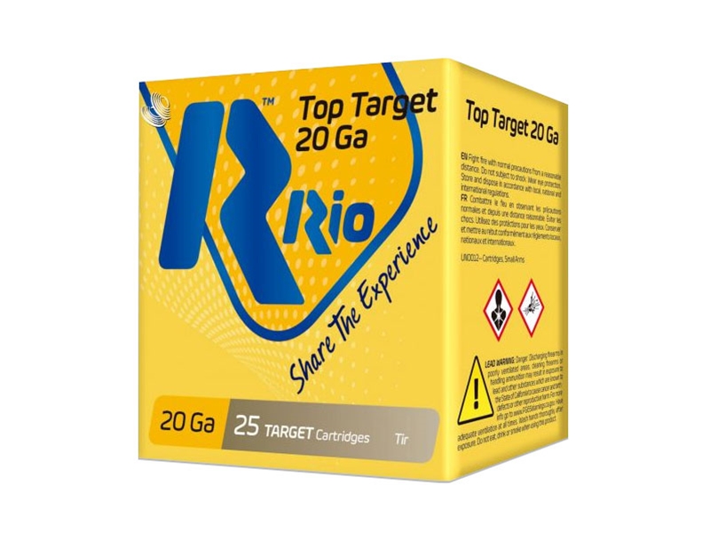 Rio Ammo Top Target 20GA 2.75' 7/8 oz 7.5 Shot 25rd