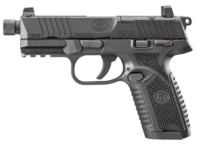 FN 502 Tactical .22LR 15+1 Pistol, Black TB