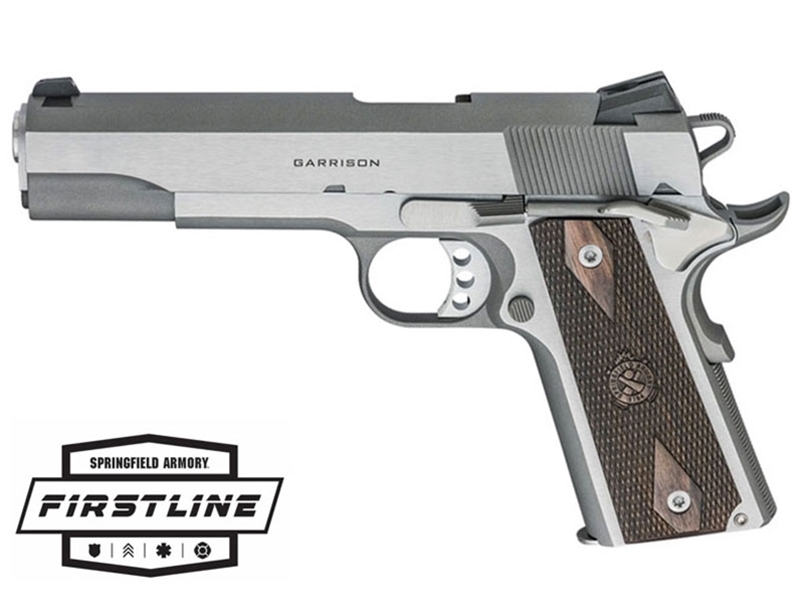 Springfield Armory 1911 Garrison .45ACP 5' Pistol, Stainless - Firstline Program