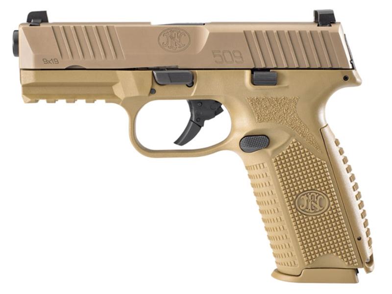 FN 509 9mm Pistol No Manual Safety FDE