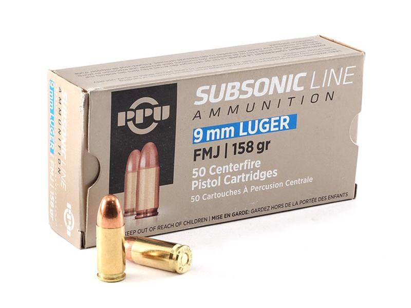Prvi Partizan 9mm 158gr 50rd Subsonic
