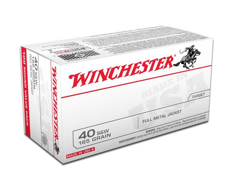 Winchester USA 40S&W 165gr FMJ 100rd